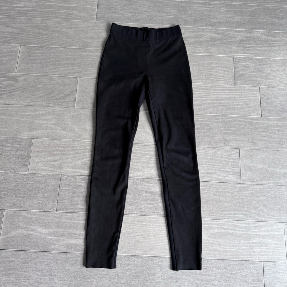 Wolford Estella Faux Suede Leggings Black Size 4 Mixed Media Velour Skinny Pant - Picture 3 of 16